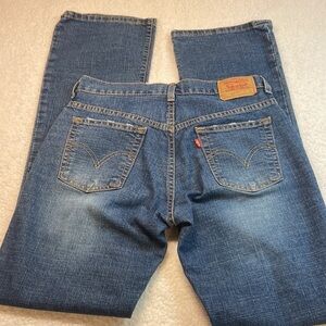 Levis 515 Nouveau Bootcut Stretch Five Pocket Jeans Midwash Size 6 Mis L EUC